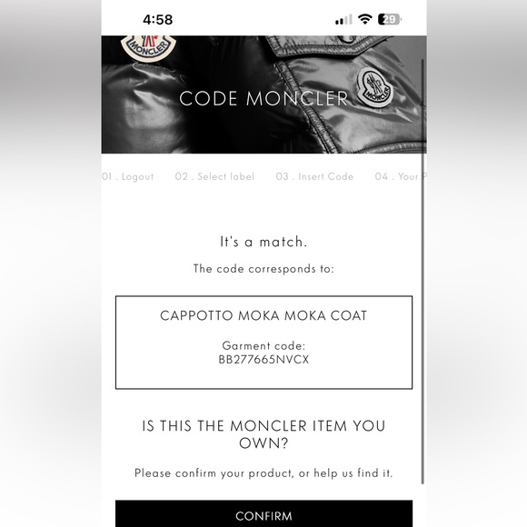 Moncler Black Jacket with Comic Detail - Picture 8 of 10